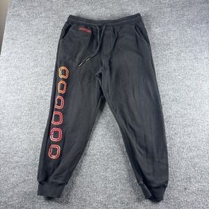 Overtime Pants Mens L Black Classic Sweatpants Joggers Basketball Gym Pockets‎